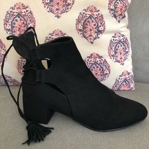 Topshop tassel booties
